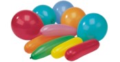 Luftballons farbig sortiert