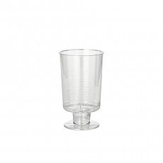 Stiel-Gläser für Weisswein, PS 0,1 l Ø 5,1 cm, 8,5 cm glasklar einteilig, Papstar (12042), 350 Stück