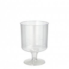 Stiel-Gläser für Rotwein, PS 0,2 l Ø 7,2 cm, 10 cm glasklar einteilig, Papstar (12046), 200 Stück