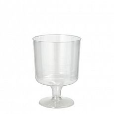 Stiel-Gläser für Rotwein, PS 0,2 l Ø 7,2 cm, 10 cm glasklar einteilig, Papstar (12145)