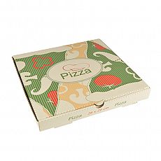 Pizzakartons, Cellulose pure eckig 26 cm x 26 cm x 3 cm, Papstar (15194), 100 Stück