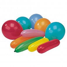 Luftballons farbig sortiert verschiedene Formen, Papstar (18651)
