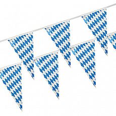 Wimpelkette, Folie 4 m Bayrisch Blau wetterfest, Papstar (18747)