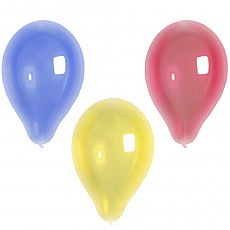 Luftballons Ø 25 cm farbig sortiert Crystal, Papstar (18937), 120 Stück
