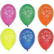 Luftballons Ø 29 cm farbig sortiert Happy Birthday, Papstar (19296), 120 Stück