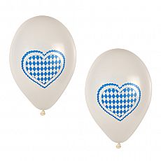 Luftballons Ø 25 cm Bayrisch Blau, Papstar (81949)
