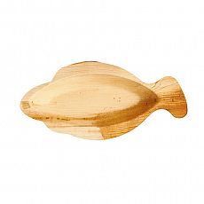 Teller, Palmblatt pure 24 cm x 11 cm x 2,5 cm Fisch, Papstar (85513)