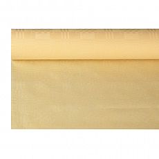 Papiertischtuch mit Damastprägung 6 m x 1,2 m creme, Papstar (86030), 12 Stück