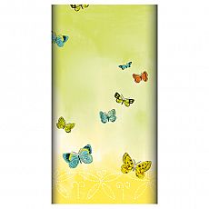 Tischdecke, stoffähnlich, Airlaid 120 cm x 180 cm Papillons, Papstar (86508), 5 Stück