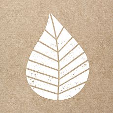 Servietten, 3-lagig 1/4-Falz 33 cm x 33 cm natur Graphic Leaves, Papstar (87705), 200 Stück