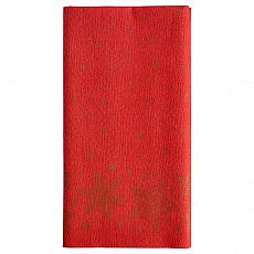Tischdecke, stoffähnlich, Airlaid 120 cm x 180 cm rot Christmas Shine, Papstar (88658), 5 Stück
