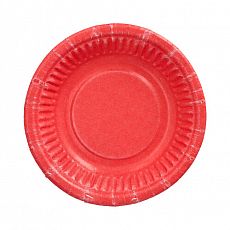 Schalen, Pappe rund Ø 19 cm, 3 cm rot, Papstar (88710), 90 Stück
