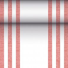 Tischläufer, stoffähnlich, PV-Tissue Mix ROYAL Collection 24 m x 40 cm bordeaux Lines, Papstar (88757), 4 Stück