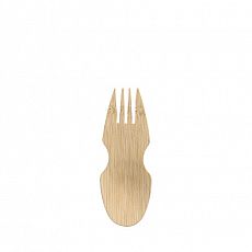 Fingerfood - Göffel, Bambus pure 8,5 cm, Papstar (88768), 1000 Stück