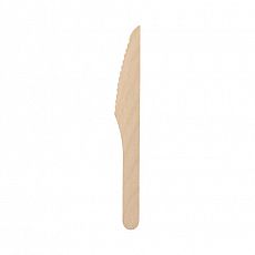 Messer, Holz pure 16,5 cm gewachst, Papstar (89118), 1000 Stück
