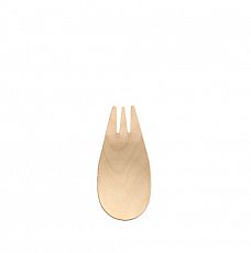 Fingerfood - Göffel, Holz pure 8,2 cm, Papstar (89201), 1800 Stück