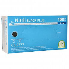 Medi-Inn® Classic Handschuhe, Nitril puderfrei Black Plus schwarz Größe M, Medi-Inn (93018), 100 Stück