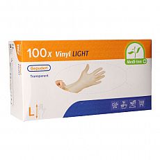 Medi-Inn® PS Handschuhe, Vinyl gepudert Light transparent Größe L, Medi-Inn (93402), 1000 Stück