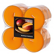 Flavour by GALA Maxi Duftlichte Ø 59 mm, 24 mm pfirsich - Mango-Papaya in Polycarbonathülle, Gala (96994)