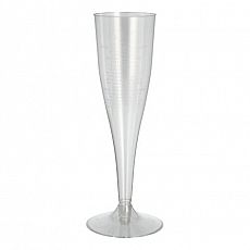 Stiel-Gläser für Sekt, PS 0,1 l Ø 5 cm, 17,5 cm glasklar, tradingbay24 (tbU95422), 500 Stück