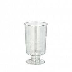 Stiel-Gläser für Weisswein, PS 0,15 l Ø 5,7 cm, 9,6 cm glasklar einteilig, tradingbay24 (tbU95700), 264 Stück