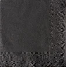 Servietten, 2-lagig 1/4-Falz 33 cm x 33 cm schwarz, tradingbay24 (tbU95765), 2000 Stück