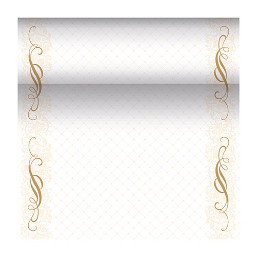10 weisse Tischdecken Tissue "ROYAL Collection" 120 cm x 180 cm