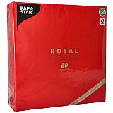 Servietten ROYAL Collection 1/4-Falz 48 cm x 48 cm rot, Papstar (11576), 250 Stück