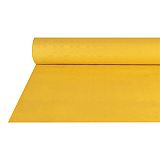 Papiertischtuch mit Damastprägung 50 m x 1 m gelb, Papstar (12576)