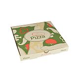 Pizzakartons, Cellulose pure eckig 24 cm x 24 cm x 3 cm, Papstar (15193), 100 Stück