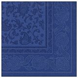 Servietten ROYAL Collection 1/4-Falz 40 cm x 40 cm dunkelblau Ornaments, Papstar (17051), 160 Stück