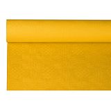 Papiertischtuch mit Damastprägung 8 m x 1,2 m gelb, Papstar (18596), 12 Stück