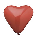 Luftballons Ø 30 cm rot Heart large, Papstar (19320)
