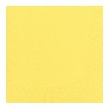 Servietten, 3-lagig 1/4-Falz 24 cm x 24 cm gelb, Papstar (82896), 1000 Stück