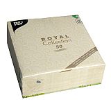 Servietten ROYAL Collection 1/4-Falz 40 cm x 40 cm champagner Casali, Papstar (84877)