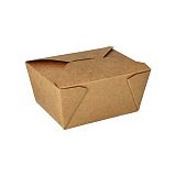 Lunchboxen, Pappe pure 750 ml 6,3 cm x 9 cm x 11,3 cm braun, Papstar (85687), 500 Stück