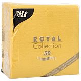 Servietten ROYAL Collection 1/4-Falz 25 cm x 25 cm gelb, Papstar (86241), 300 Stück