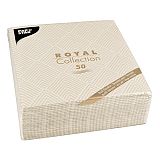 Servietten ROYAL Collection 1/4-Falz 40 cm x 40 cm champagner Elegance, Papstar (86497)