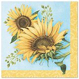 Servietten ROYAL Collection 1/4-Falz 40 cm x 40 cm Sunflower, Papstar (87205)