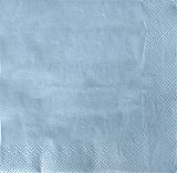 Servietten, 3-lagig 1/4-Falz 33 cm x 33 cm hellblau, Papstar (87404), 300 Stück