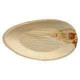 Teller, Palmblatt pure oval 32 cm x 18 cm x 3 cm, Papstar (88479), 100 Stück