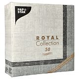 Servietten ROYAL Collection 1/4-Falz 40 cm x 40 cm Chalk, Papstar (88521), 250 Stück