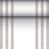 Tischläufer, stoffähnlich, PV-Tissue Mix ROYAL Collection 24 m x 40 cm grau Lines, Papstar (88755), 4 Stück