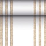 Tischläufer, stoffähnlich, PV-Tissue Mix ROYAL Collection 24 m x 40 cm sand Lines, Papstar (88756), 4 Stück