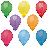 Luftballons Ø 25 cm farbig sortiert, Papstar (88869), 80 Stück