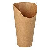 Wrap Cups, Pappe 590 ml 15,9 cm x 6 cm x 8 cm braun, Papstar (89230), 500 Stück