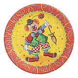 Teller, Pappe rund Ø 23 cm Clown, Papstar (89413), 500 Stück