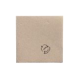 Servietten, 2-lagig PUNTO 1/4-Falz 20 cm x 20 cm natur aus recyceltem Papier, mikrogeprägt, in Spenderbox, Papstar (89546), 1400 Stück