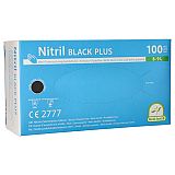 Medi-Inn® PS Handschuhe, Nitril puderfrei Black Plus schwarz Größe L, Medi-Inn (93019), 100 Stück