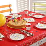 Party-Set Happy Birthday (61-teilig: Servietten, Teller, Becher, Tischdecke), tradingbay24 (tbK0023)
